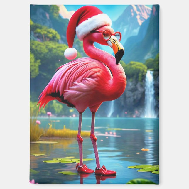 Imán Flamenco de Navidad como Papá Noel-47476 (Anverso)