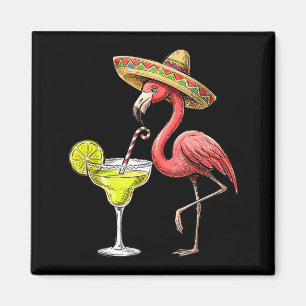 Imán flamenco mexicano sombrero margarita cinco de mayo