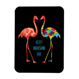 Imán Flamencos Aceptar Entender el amor Autismo Flami