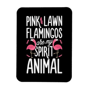 Imán Flamencos   Los Flamingos De Césped Rosado Son Ani