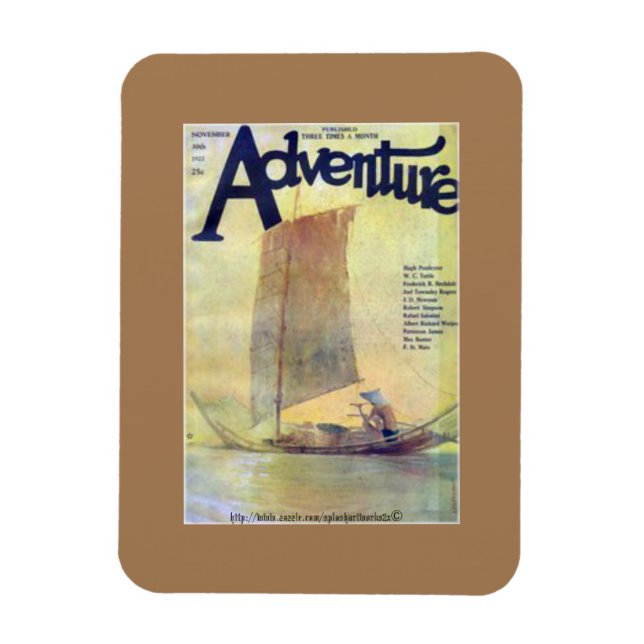 Imán "Flames of the Storm, por W. C. Tuttle" (Vertical)