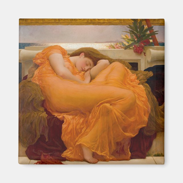 Imán Flaming June (por Frederic Leighton) (Frente)