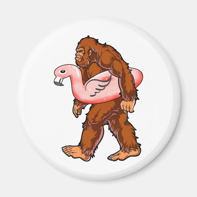 Imán Flamingo Bigfoot (Frente)