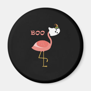 Imán Flamingo Boo Ghost Funny Flamingo Animal de Cuta