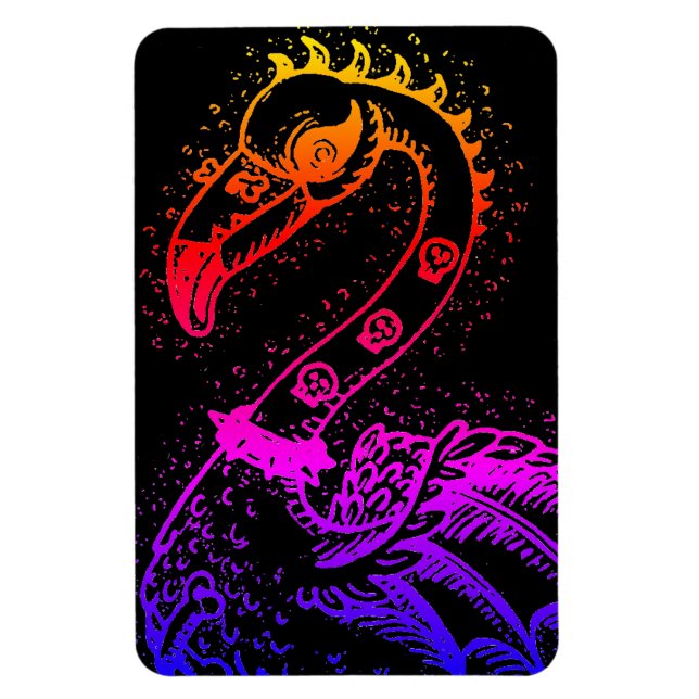 Imán FLAMINGO DE ROCKER DE PUNK DE gótico, HERRAMIENTAS (Vertical)