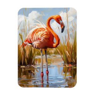 Imán Flamingo en el salvaje