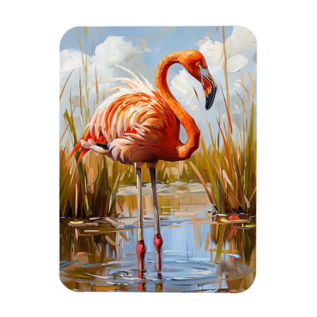 Imán Flamingo en el salvaje (Vertical)