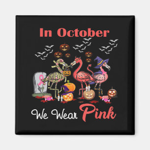 Imán Flamingo En Octubre Usamos Hal Rosa De Cáncer De M