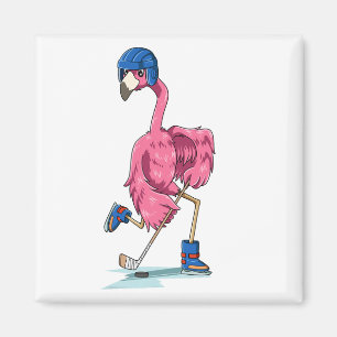 Imán Flamingo Flamingo de hockey sobre flamenco