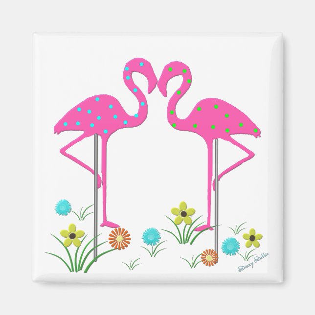 Imán Flamingo Garden Magnet (Frente)
