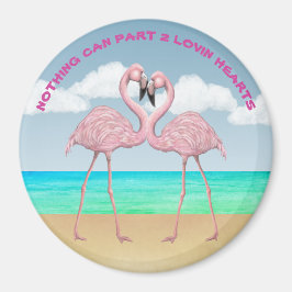 Imán Flamingo Love