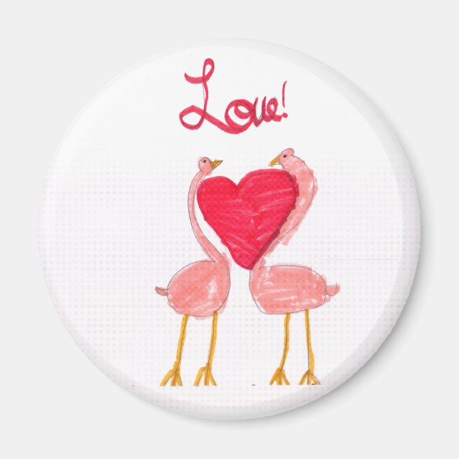 Imán Flamingo Love (Frente)