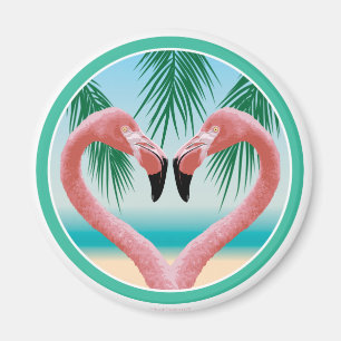 Imán Flamingo Love (Valentine tropical)