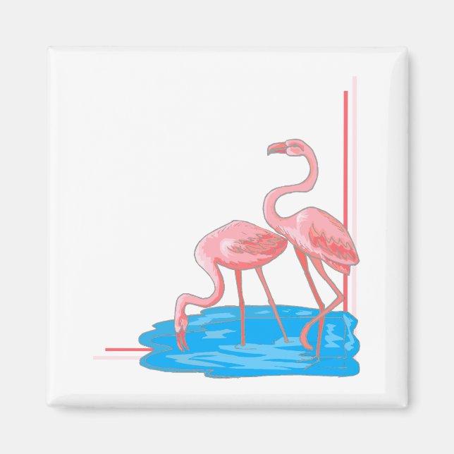 Imán Flamingo Pair (Frente)