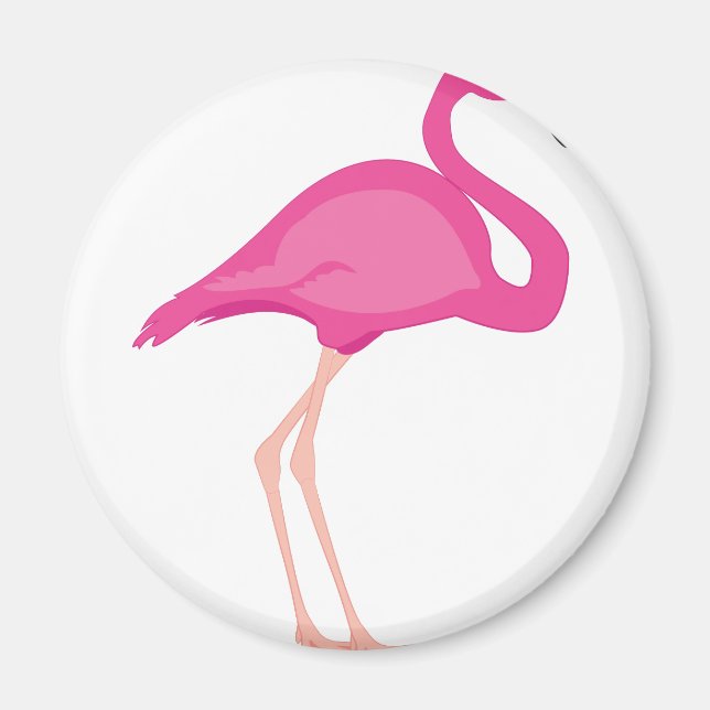 Imán Flamingo rosa (Frente)