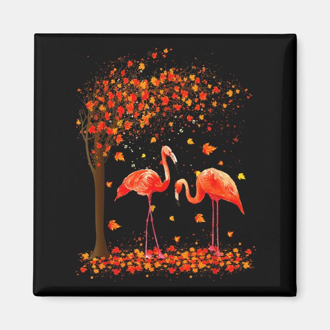 Imán Flamingo Thanksgiving Halloween It's Fall Y'all Au (Frente)