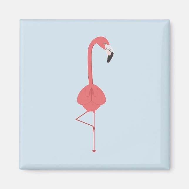 IMÁN FLAMINGO YOGA (Frente)