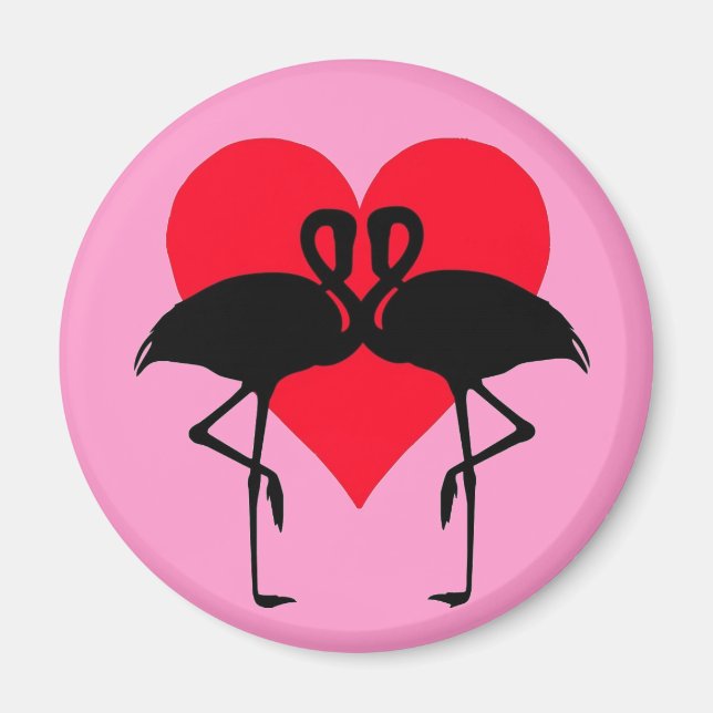 Imán FlamingoLove1 Magnet (Frente)