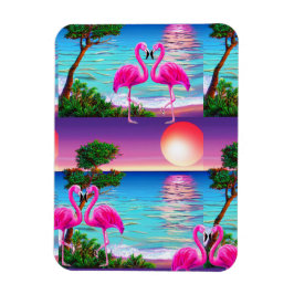 Imán Flamingos Sun