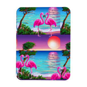 Imán Flamingos Sun