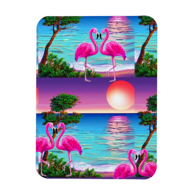 Imán Flamingos Sun (Vertical)
