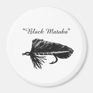 Imán Flámula negra de Matuka, pesca con mosca, mosca