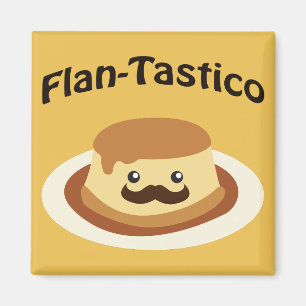 Imán ¡Flan-Tastico! Cute Flan