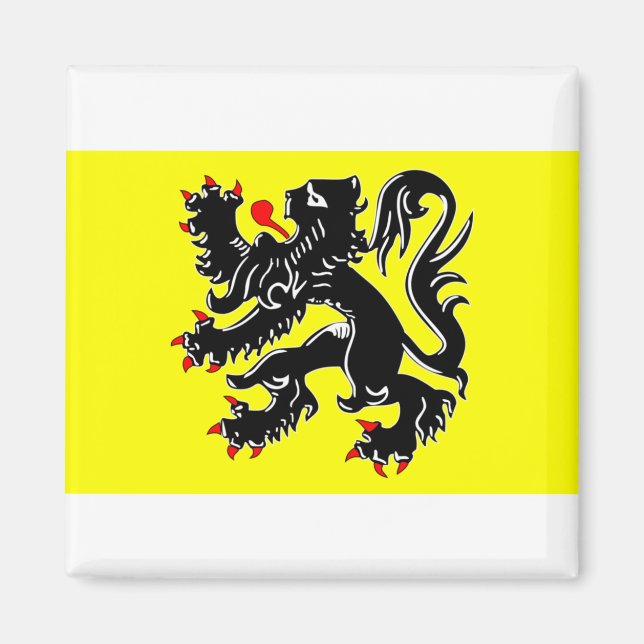 Imán flanders, bandera belga (Frente)