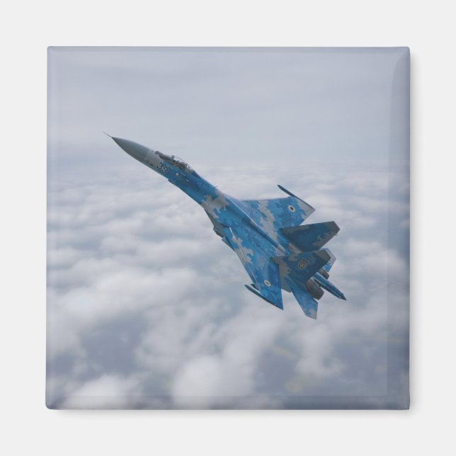 Imán Flanker SU-27 Sobre Las Nubes (Frente)