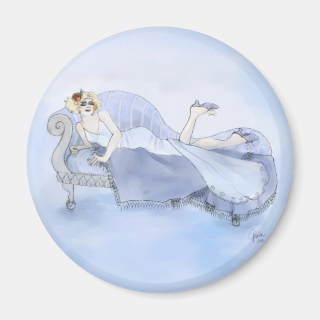 Imán Flapper en azul (Frente)