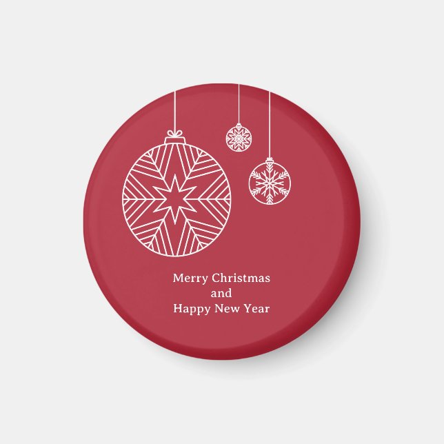 Imán Flat Holiday Card (Frente)