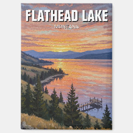 Imán Flathead Lake Montana Travel