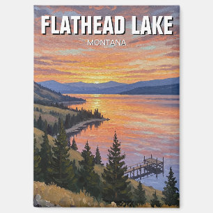 Imán Flathead Lake Montana Travel