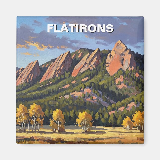 Imán Flatirons Colorado Viajes (Frente)