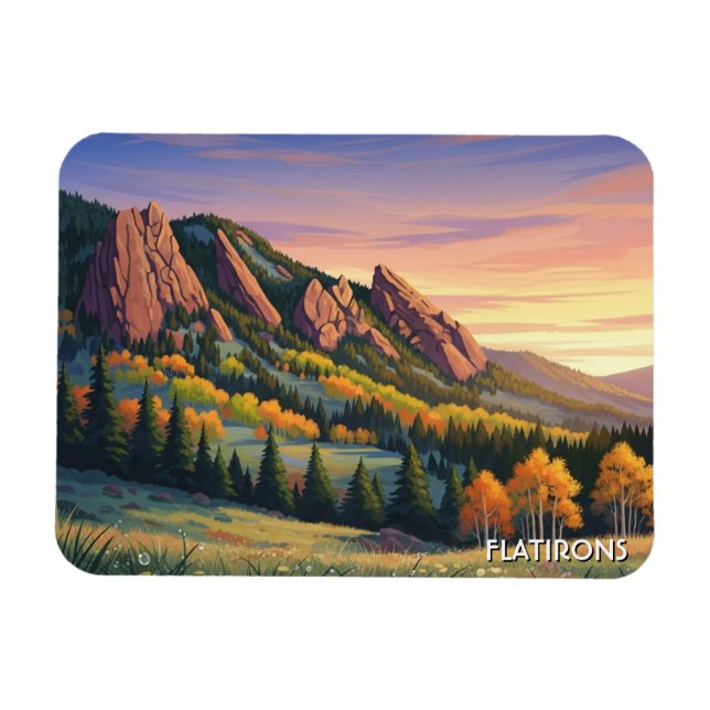 Imán Flatirons Colorado Viajes (Horizontal)