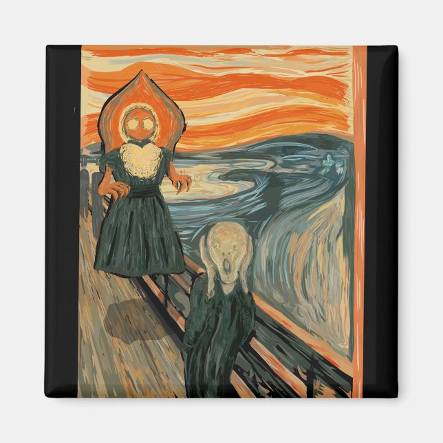 Imán Flatwoods Monster Funny Cryptid West Virginia Souv (Frente)