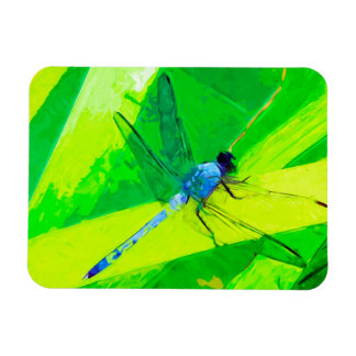 Imán Flauta azul sobre el impresionismo abstracto verde