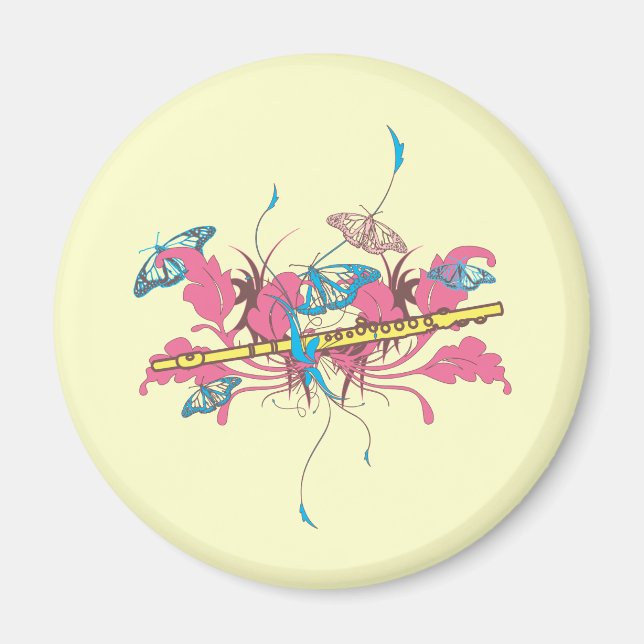 Imán Flauta de mariposa (Frente)