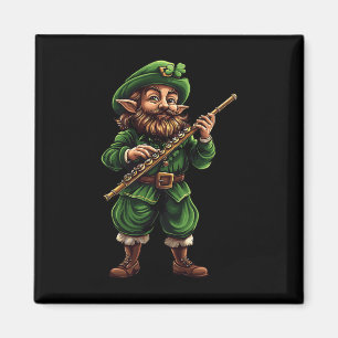 Imán Flauta duende divertido día de San Patricio música