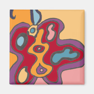 Imán Flauta flotante roja