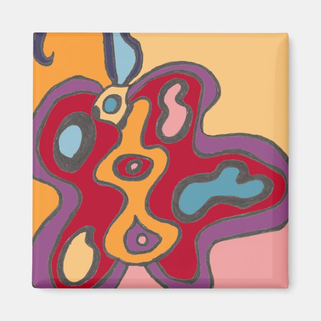 Imán Flauta flotante roja (Frente)