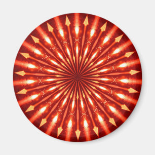 Imán flechas en llamas kaleidoscopio