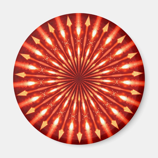Imán flechas en llamas kaleidoscopio (Frente)