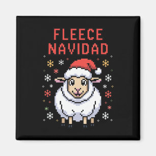 Imán Fleece Navidad Brilla de Navidades divertidos