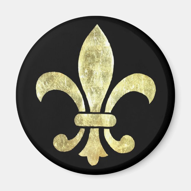 Imán Fleur de Lis Gold Leaf (Frente)