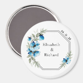 Imán Fleurs bleues