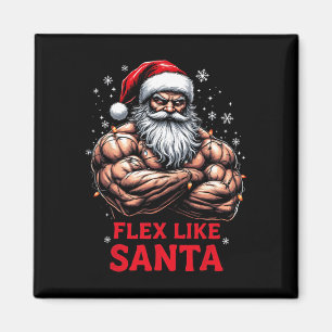 Imán Flex Como Santa Claus Navidades De Construcción De