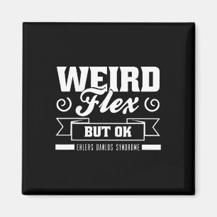 Imán Flex Pero OK Ehlers Danlos Black White Zebra Stri