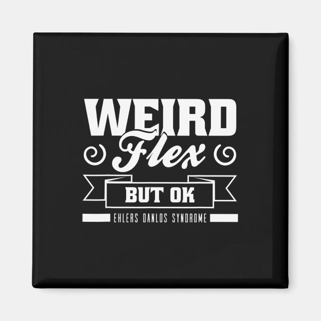 Imán Flex Pero OK Ehlers Danlos Black White Zebra Stri (Frente)