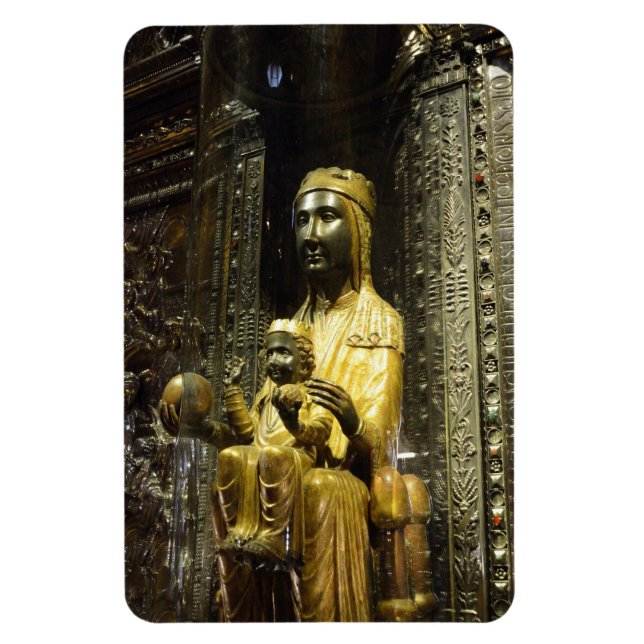 imán flexi de madonna montserrat negro (Vertical)